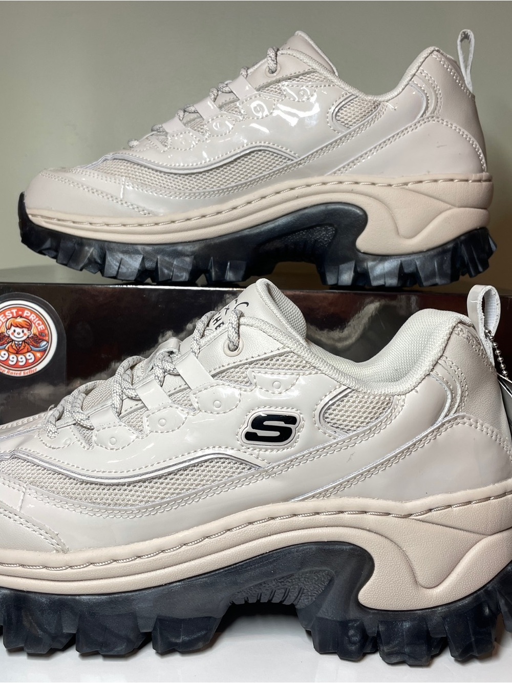 NWT Skechers - Size 9 - Women's Doja Cat - Doja'Lite Shine Off White Sneakers - Picture 9 of 10